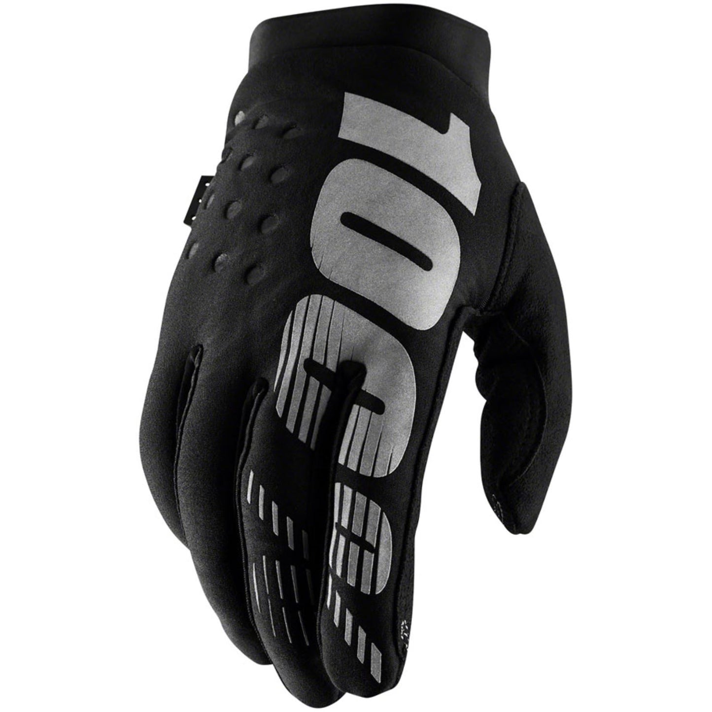 100% Brisker Gloves - Black/Grey - 2X-Large  10016-057-14_1247000