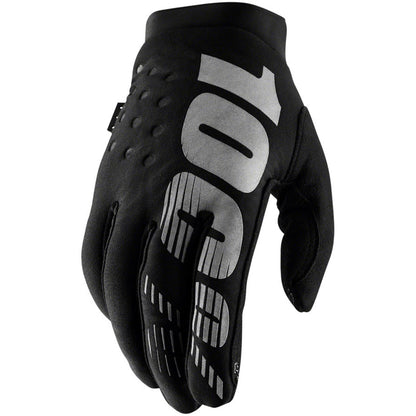 100% Brisker Gloves - Black/Grey - 2X-Large  10016-057-14_1247000