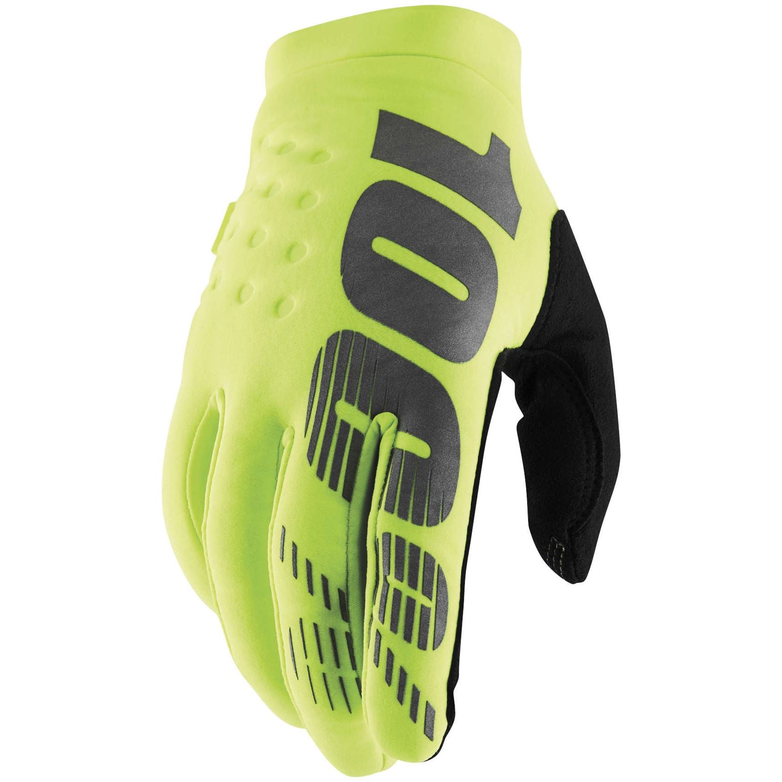 100% Youth Brisker Gloves - Fluorescent Yellow - Small 10016-004-04_128973