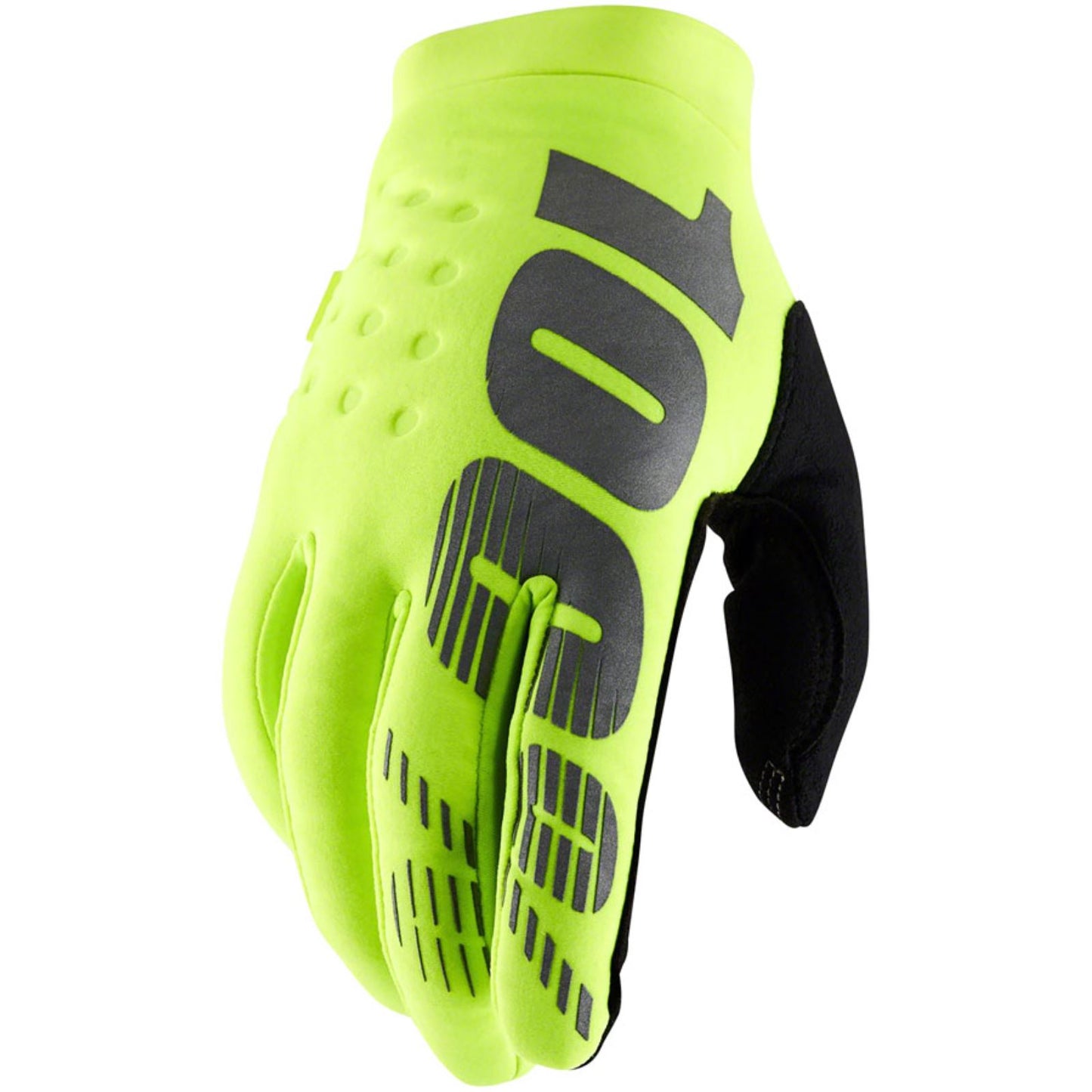 100% Youth Brisker Gloves - Fluorescent Yellow - Small 10016-004-04_1247020