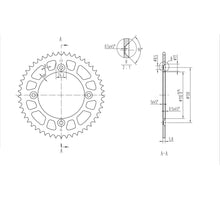 BikeMaster Rear Sprocket 420 - 49-Tooth 220 215 49_129872