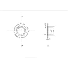 BikeMaster Rear Sprocket 420 - 32-Tooth 220 834 32_129904