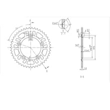 BikeMaster Rear Sprocket 420 - 46-Tooth 220 894 46_129910