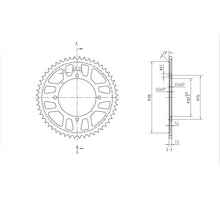 BikeMaster Rear Sprocket 428 - 52-Tooth 230 462 52_129941