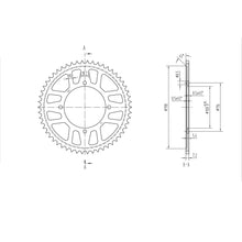 BikeMaster Rear Sprocket 428 - 54-Tooth 230 462 54_129942