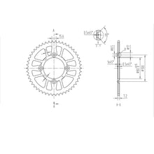 BikeMaster Rear Sprocket 428 - 50-Tooth 231 204 50_129976