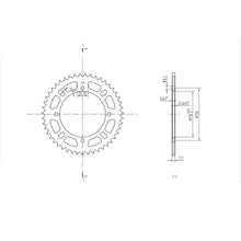 BikeMaster Rear Sprocket 428 - 47-Tooth 231 466 47_129979