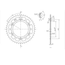 BikeMaster Rear Sprocket 520 - 45-Tooth 240 210 45_130008