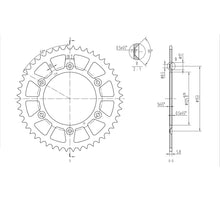 BikeMaster Rear Sprocket 520 - 48-Tooth 240 210 48_130010
