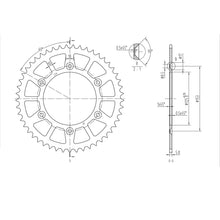 BikeMaster Rear Sprocket 520 - 49-Tooth 240 210 49_130012
