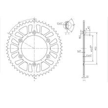 BikeMaster Rear Sprocket 520 - 52-Tooth 240 210 52_130015