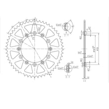 BikeMaster Rear Sprocket 520 - 53-Tooth 240 245/2 53_130034