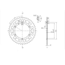 BikeMaster Rear Sprocket 520 - 47-Tooth 240 460 47_130065
