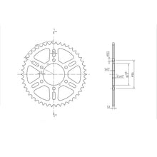 BikeMaster Rear Sprocket 520 - 46-Tooth 240 478 46_130079
