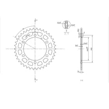 BikeMaster Rear Sprocket 520 - 38-Tooth 240 486 38_130080