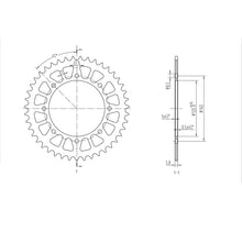 BikeMaster Rear Sprocket 520 - 43-Tooth 240 487 43_130088