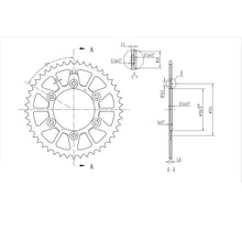 BikeMaster Rear Sprocket 520 - 45-Tooth 240 735 45_130098