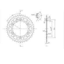 BikeMaster Rear Sprocket 520 - 43-Tooth 240 808 43_130104