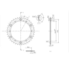 BikeMaster Rear Sprocket 520 - 40-Tooth 240 853 40_130138