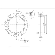 BikeMaster Rear Sprocket 520 - 43-Tooth 240 853 43_130141