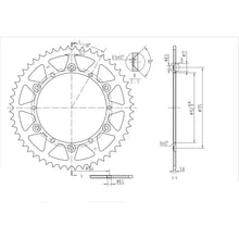BikeMaster Rear Sprocket 520 - 52-Tooth 240 853 52_130153