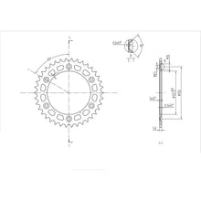 BikeMaster Rear Sprocket 520 - 38-Tooth 240 897 38_130163