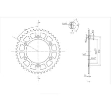 BikeMaster Rear Sprocket 520 - 45-Tooth 240 897 45_130167