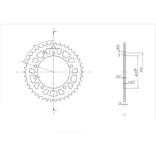 BikeMaster Rear Sprocket 520 - 42-Tooth 241 793 42_130203