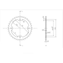 BikeMaster Rear Sprocket 520 - 38-Tooth 241 857 38_130213