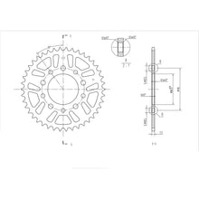 BikeMaster Rear Sprocket 525 - 42-Tooth 251 332 42_130276