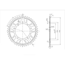 BikeMaster Rear Sprocket 525 - 47-Tooth [MPN: 251 792 47]_130292