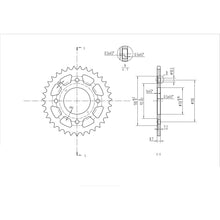 BikeMaster Rear Sprocket 530 - 35-Tooth 260 246 35_130302