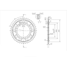 BikeMaster Rear Sprocket 530 - 43-Tooth 260 302 43_130321