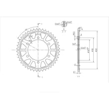 BikeMaster Rear Sprocket 530 - 44-Tooth 260 479 44_130332