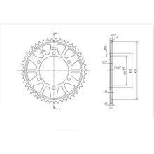 BikeMaster Rear Sprocket 530 - 47-Tooth 261 479 47_130416