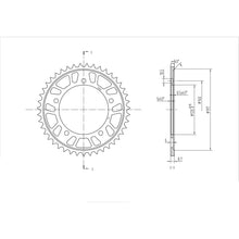 BikeMaster Rear Sprocket 530 - 43-Tooth 261 800 43_130423