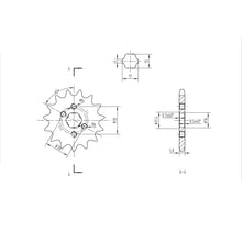 BikeMaster Front Sprocket 420 - 15-Tooth 120 252 15_130455