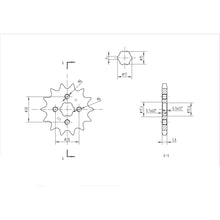 BikeMaster Front Sprocket 420 - 14-Tooth [MPN: 120 253 14]_130457