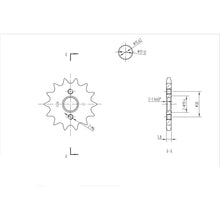 BikeMaster Front Sprocket 420 - 14-Tooth 121 256 14_130469