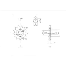 BikeMaster Front Sprocket 428 - 13-Tooth 130 277 13_130479