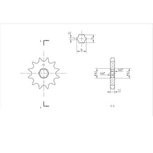 BikeMaster Front Sprocket 428 - 12-Tooth 130 428 12_130483