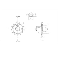 BikeMaster Front Sprocket 428 - 13-Tooth 130 555 13_130486