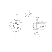 BikeMaster Front Sprocket 428 - 15-Tooth 131 594 15_130506