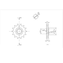 BikeMaster Front Sprocket 428 - 14-Tooth 131 907 14_130508