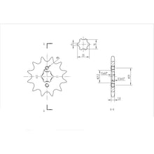 BikeMaster Front Sprocket 520 - 12-Tooth 140 422 12_130539