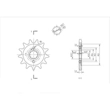 BikeMaster Front Sprocket 520 - 13-Tooth 140 430 13_130545