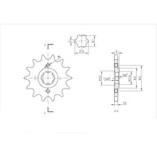 BikeMaster Front Sprocket 520 - 14-Tooth 140 431 14_130547