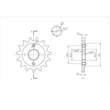 BikeMaster Front Sprocket 520 - 15-Tooth 140 512 15_130565
