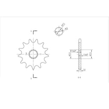 BikeMaster Front Sprocket 520 - 13-Tooth 140 564 13_130571