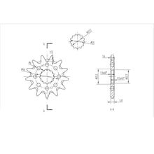 BikeMaster Front Sprocket 520 - 13-Tooth 140 565 13+_130573